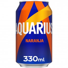 AQUARIUS sabor naranja lata 33 cl